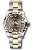 rolex-steel-and-yellow-gold-datejust-31-watch-fluted-bezel-dark-grey-diamond-roman-six-dial-oyster-bracelet-278273-dkgdr6o