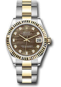 rolex-steel-and-yellow-gold-datejust-31-watch-fluted-bezel-dark-mother-of-pearl-diamond-dial-oyster-bracelet-278273-dkmdo