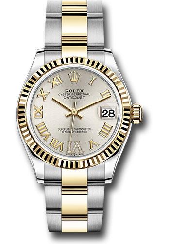 rolex-steel-and-yellow-gold-datejust-31-watch-fluted-bezel-silver-diamond-roman-six-dial-oyster-bracelet-278273-sdr6o