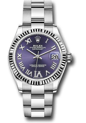rolex-steel-and-white-gold-datejust-31-watch-fluted-bezel-aubergine-roman-diamond-6-dial-oyster-bracelet-278274-aubdr6o