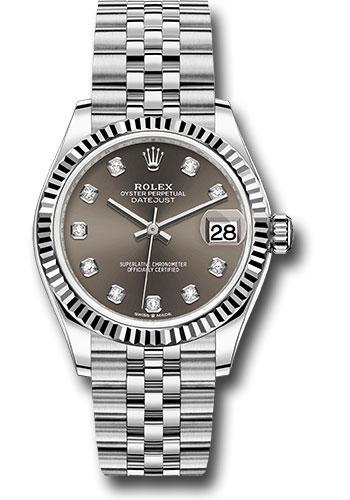 rolex-steel-and-white-gold-datejust-31-watch-fluted-bezel-dark-grey-diamond-dial-jubilee-bracelet-278274-dkgdj