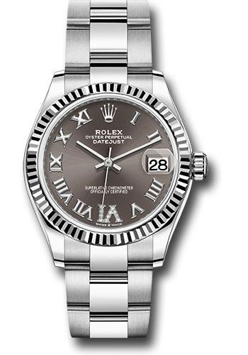 rolex-steel-and-white-gold-datejust-31-watch-fluted-bezel-dark-grey-roman-diamond-6-dial-oyster-bracelet-278274-dkgdr6o