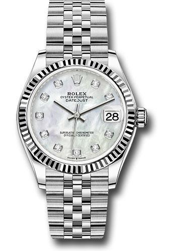 rolex-steel-and-white-gold-datejust-31-watch-fluted-bezel-white-mother-of-pearl-diamond-dial-jubilee-bracelet-278274-mdj
