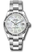 rolex-steel-and-white-gold-datejust-31-watch-fluted-bezel-white-mother-of-pearl-diamond-dial-oyster-bracelet-278274-mdo