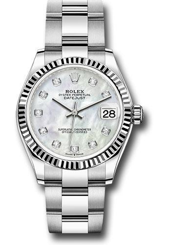 rolex-steel-and-white-gold-datejust-31-watch-fluted-bezel-white-mother-of-pearl-diamond-dial-oyster-bracelet-278274-mdo