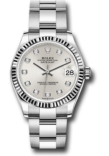 rolex-steel-and-white-gold-datejust-31-watch-fluted-bezel-silver-diamond-dial-oyster-bracelet-278274-sdo