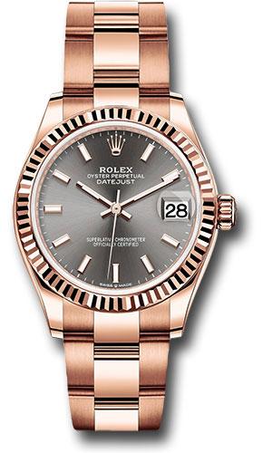 rolex-everose-gold-datejust-31-watch-fluted-bezel-rhodium-index-dial-oyster-bracelet-278275-dkrhio