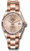 rolex-everose-gold-datejust-31-watch-fluted-bezel-rose-roman-dial-oyster-bracelet-278275-rsro