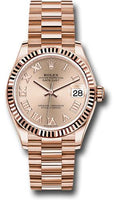 rolex-everose-gold-datejust-31-watch-fluted-bezel-rose-roman-dial-president-bracelet-278275-rsrp