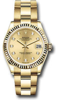 rolex-yellow-gold-datejust-31-watch-fluted-bezel-champagne-diamond-dial-oyster-bracelet-278278-chdo