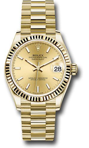 rolex-yellow-gold-datejust-31-watch-fluted-bezel-champagne-index-dial-president-bracelet-278278-chip