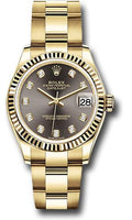 rolex-yellow-gold-datejust-31-watch-fluted-bezel-dark-grey-diamond-dial-oyster-bracelet-278278-dkgdo