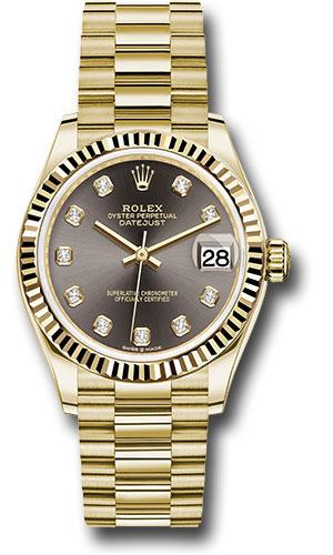 rolex-yellow-gold-datejust-31-watch-fluted-bezel-dark-grey-diamond-dial-president-bracelet-278278-dkgdp