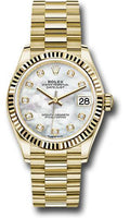 rolex-yellow-gold-datejust-31-watch-fluted-bezel-mother-of-pearl-diamond-dial-president-bracelet-278278-mdp