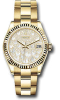 rolex-yellow-gold-datejust-31-watch-fluted-bezel-paved-mother-of-pearl-butterfly-dial-oyster-bracelet-278278-pmopbo
