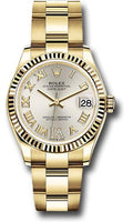 rolex-yellow-gold-datejust-31-watch-fluted-bezel-silver-diamond-six-dial-oyster-bracelet-278278-sdr6o