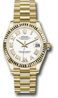 rolex-yellow-gold-datejust-31-watch-fluted-bezel-white-roman-dial-president-bracelet-278278-wrp
