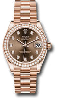 rolex-everose-gold-datejust-31-watch-diamond-bezel-chocolate-diamond-dial-president-bracelet-278285rbr-chodp