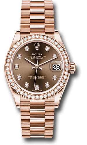 rolex-everose-gold-datejust-31-watch-diamond-bezel-chocolate-diamond-dial-president-bracelet-278285rbr-chodp