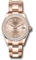 rolex-everose-gold-datejust-31-watch-diamond-bezel-rose-roman-dial-oyster-bracelet-278285rbr-rsro