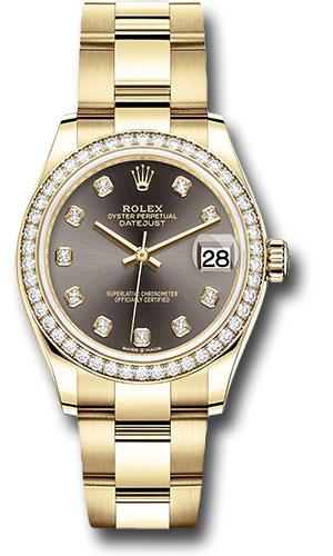 rolex-yellow-gold-datejust-31-watch-diamond-bezel-dark-grey-diamond-dial-oyster-bracelet-278288rbr-dkgdo