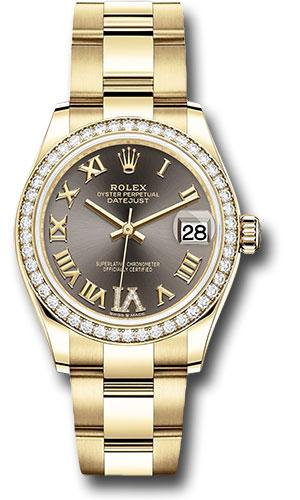rolex-yellow-gold-datejust-31-watch-diamond-bezel-dark-grey-diamond-six-dial-oyster-bracelet-278288rbr-dkgdr6o