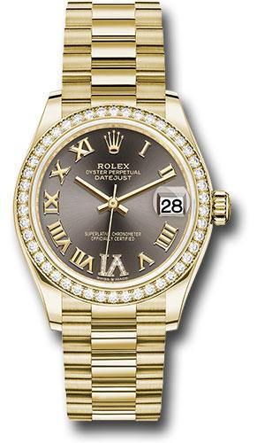 rolex-yellow-gold-datejust-31-watch-diamond-bezel-dark-grey-diamond-six-dial-president-bracelet-278288rbr-dkgdr6p