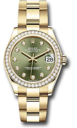 rolex-yellow-gold-datejust-31-watch-diamond-bezel-olive-green-diamond-dial-oyster-bracelet-278288rbr-ogdo