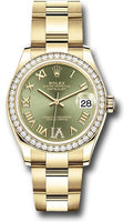rolex-yellow-gold-datejust-31-watch-diamond-bezel-olive-green-diamond-six-dial-oyster-bracelet-278288rbr-ogdr6o