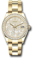rolex-yellow-gold-datejust-31-watch-diamond-bezel-paved-mother-of-pearl-butterfly-dial-oyster-bracelet-278288rbr-pmopbo