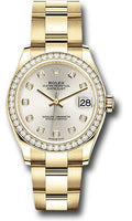 rolex-yellow-gold-datejust-31-watch-diamond-bezel-silver-diamond-dial-oyster-bracelet-278288rbr-sdo