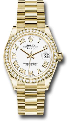 rolex-yellow-gold-datejust-31-watch-diamond-bezel-white-roman-dial-president-bracelet-278288rbr-wrp