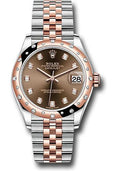 rolex-steel-and-everose-gold-datejust-31-watch-24-diamond-bezel-white-roman-dial-jubilee-bracelet-278341rbr-chodj