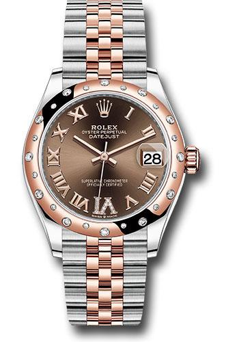 rolex-steel-and-everose-gold-datejust-31-watch-24-diamond-bezel-dark-rhodium-diamond-roman-vi-dial-jubilee-bracelet-278341rbr-chodr6j