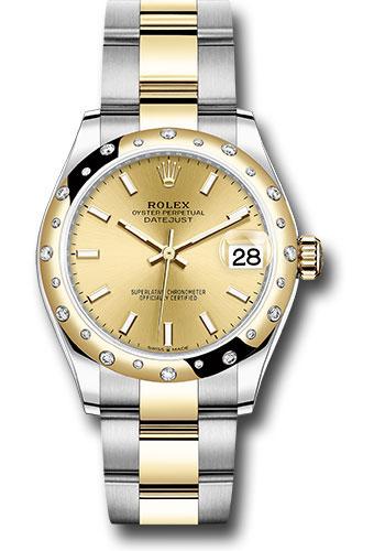 rolex-steel-and-yellow-gold-datejust-31-watch-domed-diamond-bezel-champagne-index-dial-oyster-bracelet-278343-chio