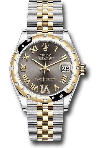 rolex-steel-and-yellow-gold-datejust-31-watch-domed-diamond-bezel-dark-grey-diamond-roman-six-dial-jubilee-bracelet-278343-dkgdr6j