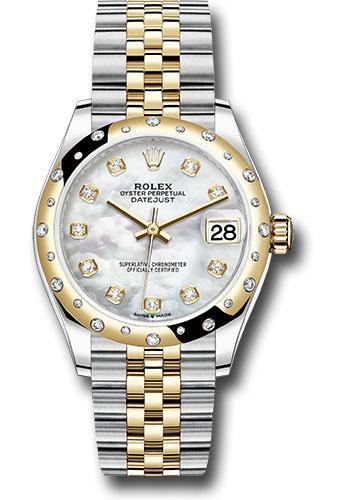 rolex-steel-and-yellow-gold-datejust-31-watch-domed-diamond-bezel-mother-of-pearl-diamond-dial-jubilee-bracelet-278343-mdj