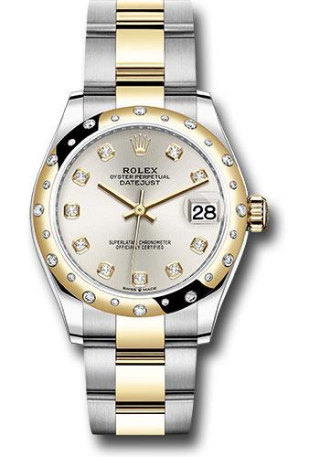 rolex-steel-and-yellow-gold-datejust-31-watch-domed-diamond-bezel-silver-diamond-dial-oyster-bracelet-278343-sdo