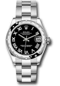 rolex-steel-and-white-gold-datejust-31-watch-domed-24-diamond-bezel-black-roman-dial-oyster-bracelet-2020-release-278344rbr-bkro