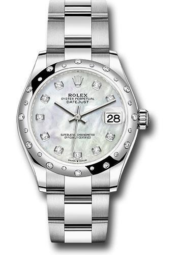 rolex-steel-and-white-gold-datejust-31-watch-domed-24-diamond-bezel-white-mother-of-pearl-diamond-dial-oyster-bracelet-2020-release-278344rbr-mdo