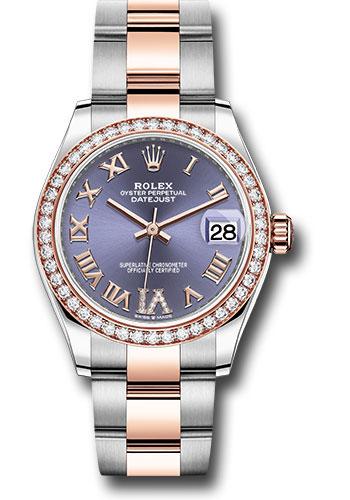 rolex-steel-and-everose-gold-datejust-31-watch-46-diamond-bezel-aubergine-diamond-roman-vi-dial-oyster-bracelet-278381rbr-aubdr6o