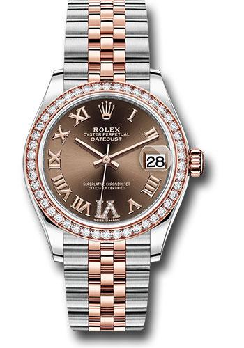 rolex-steel-and-everose-gold-datejust-31-watch-46-diamond-bezel-chocolate-diamond-roman-vi-dial-jubilee-bracelet-278381rbr-chodr6j