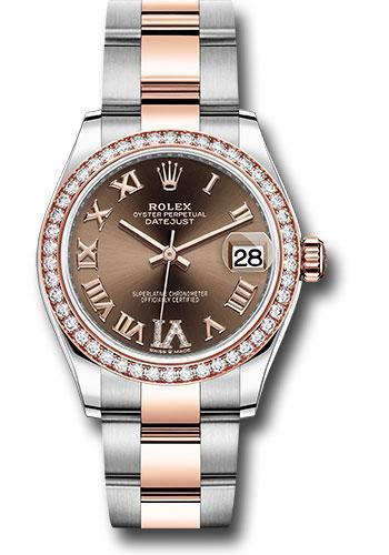 rolex-steel-and-everose-gold-datejust-31-watch-46-diamond-bezel-chocolate-diamond-roman-vi-dial-oyster-bracelet-278381rbr-chodr6o