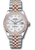 rolex-steel-and-everose-gold-datejust-31-watch-46-diamond-bezel-mother-of-pearl-diamond-dial-jubilee-bracelet-278381rbr-mdj