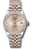 rolex-steel-and-everose-gold-datejust-31-watch-46-diamond-bezel-rose-roman-dial-jubilee-bracelet-278381rbr-rorj