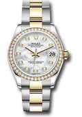 rolex-steel-and-yellow-gold-datejust-31-watch-diamond-bezel-mother-of-pearl-diamond-dial-oyster-bracelet-278383rbr-mdo
