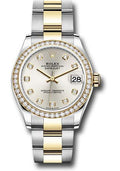 rolex-steel-and-yellow-gold-datejust-31-watch-diamond-bezel-silver-diamond-dial-oyster-bracelet-278383rbr-sdo
