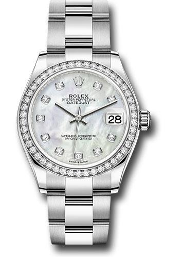 rolex-steel-and-white-gold-datejust-31-watch-diamond-bezel-white-mother-of-pearl-diamond-dial-oyster-bracelet-278384rbr-mdo