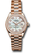 rolex-everose-gold-lady-datejust-28-watch-44-diamond-bezel-mother-of-pearl-diamond-dial-president-bracelet-279135rbr-mdp
