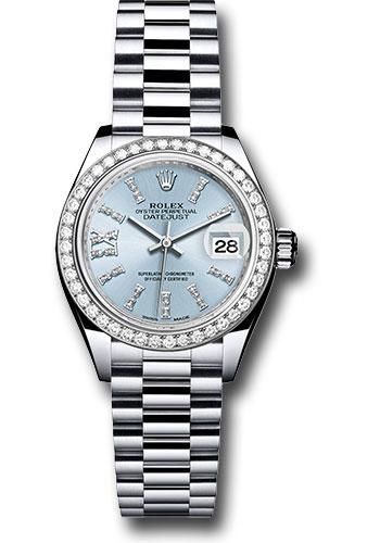 rolex-platinum-lady-datejust-28-watch-44-diamond-bezel-ice-blue-diamond-index-dial-president-bracelet-279136rbr-ib36dix8dp